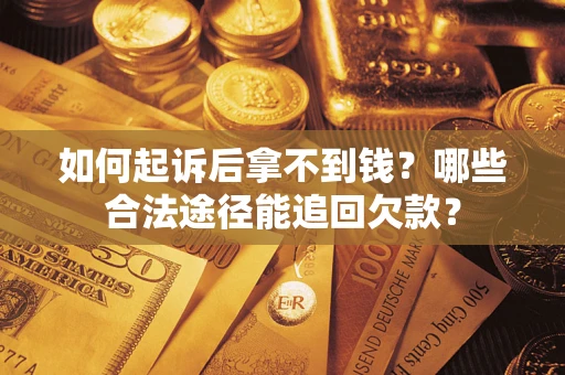 武汉如何起诉后拿不到钱？哪些合法途径能追回欠款？
