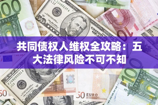 武汉共同债权人维权全攻略：五大法律风险不可不知