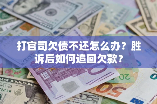 武汉打官司欠债不还怎么办？胜诉后如何追回欠款？