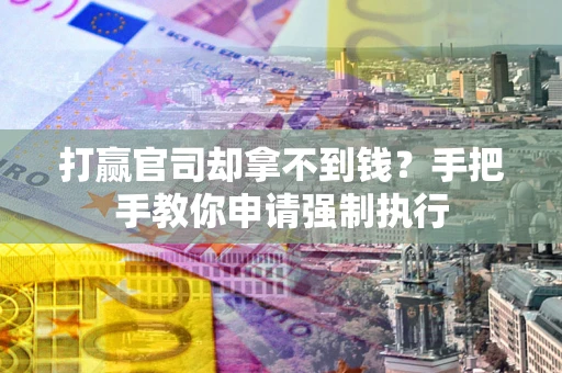 武汉打赢官司却拿不到钱？手把手教你申请强制执行