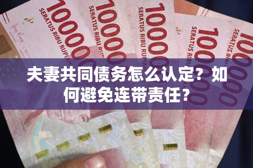 武汉夫妻共同债务怎么认定？如何避免连带责任？