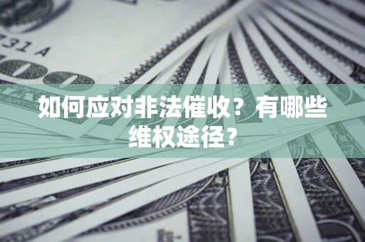 武汉如何应对非法催收？有哪些维权途径？