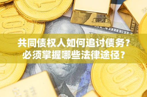 武汉共同债权人如何追讨债务？必须掌握哪些法律途径？