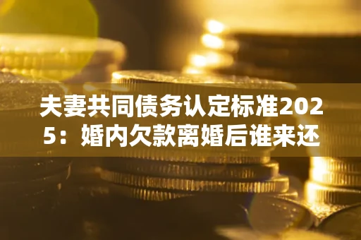 武汉夫妻共同债务认定标准2025:婚内欠款离婚后谁来还? 武汉夫妻共同债务认定标准2025:婚内欠款离婚后谁来还?