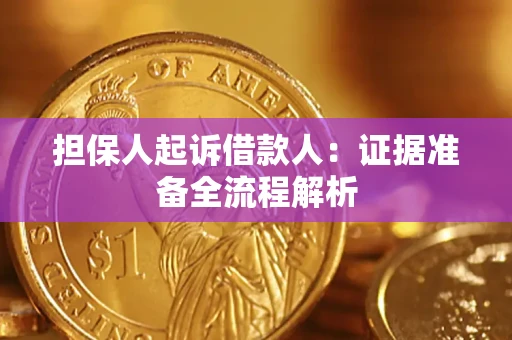 武汉担保人起诉借款人：证据准备全流程解析