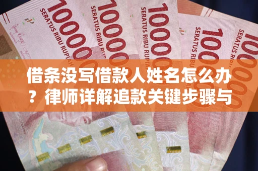 武汉借条没写借款人姓名怎么办？律师详解追款关键步骤与证据链构建