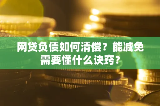 武汉网贷负债如何清偿？能减免需要懂什么诀窍？