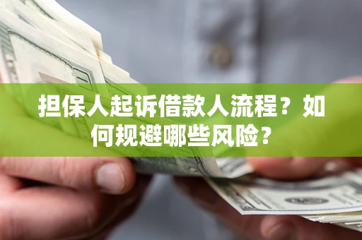 武汉担保人起诉借款人流程？如何规避哪些风险？