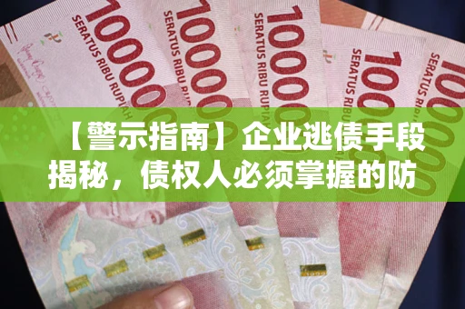 武汉【警示指南】企业逃债手段揭秘，债权人必须掌握的防坑宝典