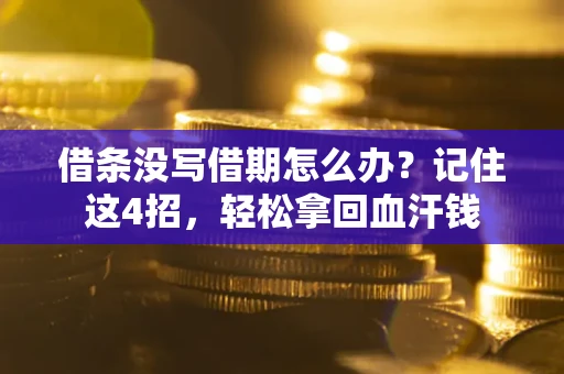 武汉借条没写借期怎么办？记住这4招，轻松拿回血汗钱